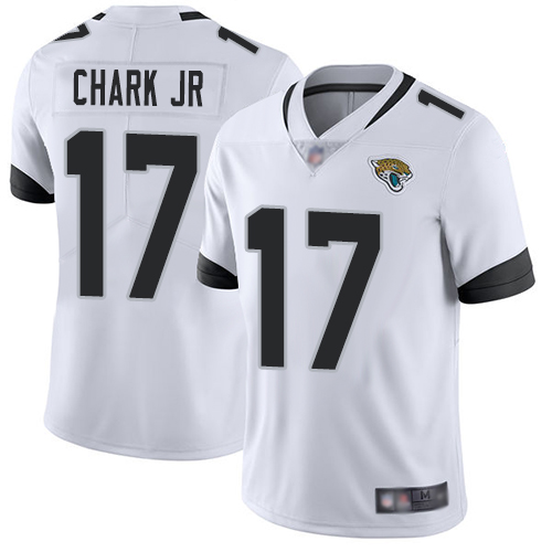 Jacksonville Jaguars #17 DJ Chark Jr White Youth Stitched NFL Vapor Untouchable Limited Jersey->youth nfl jersey->Youth Jersey